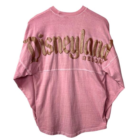 DISNEY Spirit Jersey Size XS Disneyland Resort Rose Gold Glitter Disneybound - Picture 1 of 11
